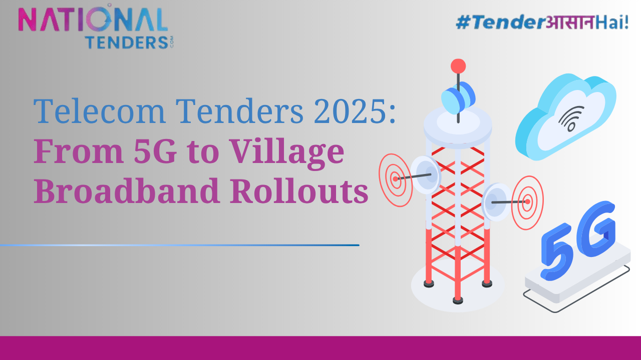 Telecom Tenders 2025: From 5G Infrastructure to Village Broadband Rollouts