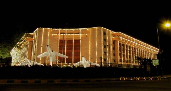 Illumination of Vayu Bhawan on the occasion of 69th Independence Da