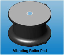 Vibrating roller pad